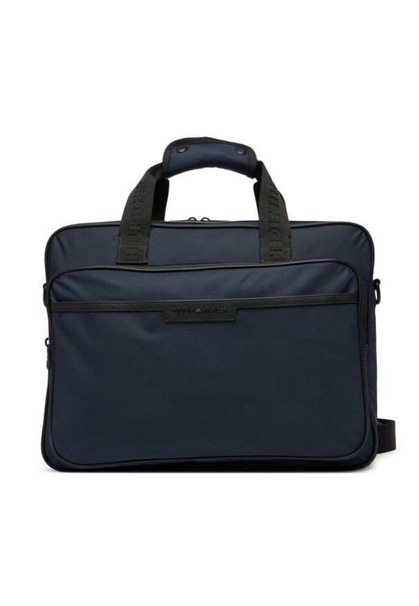 TOMMY HILFIGER - Tommy Hilfiger Torba na laptopa Th Repreve Computer Bag AM0AM13466 Granatowy. Kolor: niebieski. Materiał: materiał