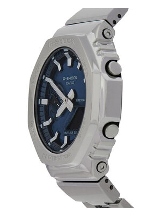 G-Shock Zegarek G-Steel GM-2110D-2BER Srebrny. Kolor: srebrny