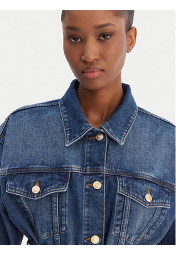 Hugo - HUGO Kurtka jeansowa Gizzie 50553184 Niebieski Regular Fit. Kolor: niebieski. Materiał: bawełna