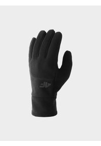 4f - 4F Rękawiczki polarowe WindProof Touch Screen uniseks - czarne S. Kolor: czarny. Materiał: polar. Sezon: zima