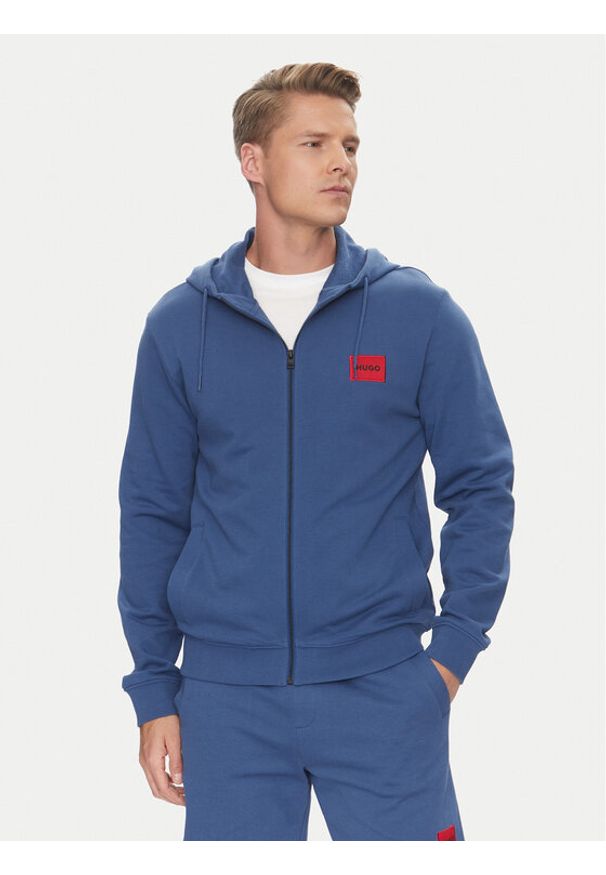Hugo - HUGO Bluza Daple212 50447972 Niebieski Regular Fit. Kolor: niebieski. Materiał: bawełna