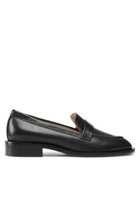 Stuart Weitzman Lordsy Palmer Sleek Loafer S5987 Czarny. Kolor: czarny. Materiał: skóra #1