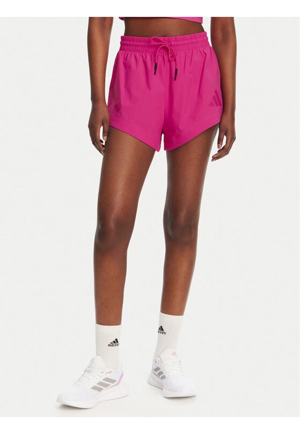 Adidas - adidas Szorty sportowe Z.N.E. Woven JP4195 Różowy Loose Fit. Kolor: różowy. Materiał: syntetyk