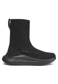 Calvin Klein Jeans Sneakersy Eva Runner High Sock In Lum YW0YW01314 Czarny. Kolor: czarny. Materiał: materiał #1