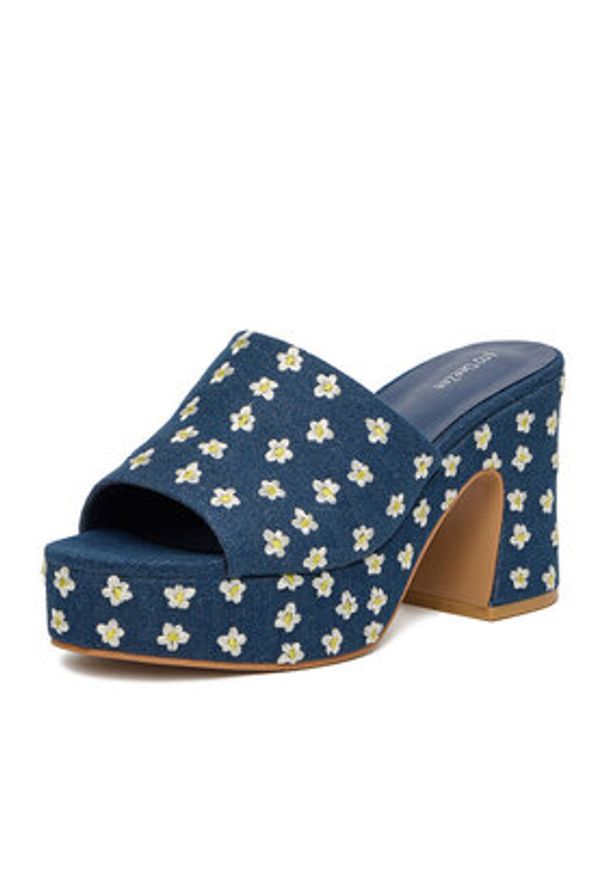 DeeZee Klapki 6103-3 Granatowy. Kolor: niebieski. Materiał: materiał