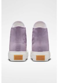 Converse trampki Chuck Taylor All Star Lift HI damskie kolor fioletowy A05014C. Nosek buta: okrągły. Kolor: fioletowy. Materiał: guma. Obcas: na platformie #3