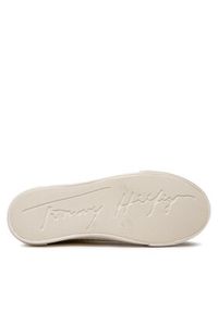 TOMMY HILFIGER - Tommy Hilfiger Trampki Low Cut Lace-Up Sneaker T3A4-32118-0890 S Żółty. Kolor: żółty. Materiał: materiał