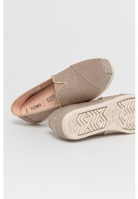 Toms Espadryle kolor złoty. Kolor: złoty. Materiał: guma #5