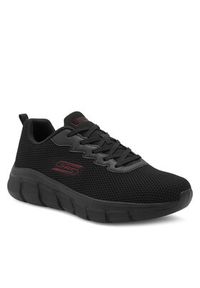 skechers - Skechers Sneakersy BOBS B FLEX 118106 BBK Czarny. Kolor: czarny. Materiał: materiał #3