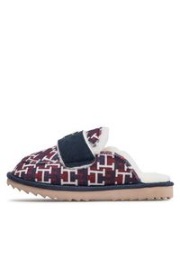 TOMMY HILFIGER - Tommy Hilfiger Kapcie Loafer Mule Slipper Monogram FW0FW06716 Kolorowy. Materiał: materiał. Wzór: kolorowy #3