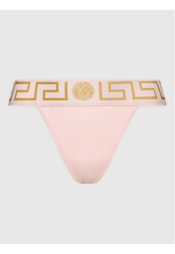 VERSACE - Versace Stringi AUD01042 Różowy. Kolor: różowy. Materiał: bawełna