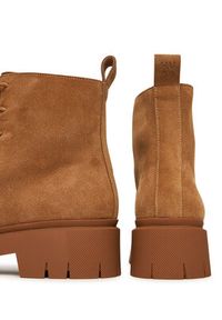 Hugo - HUGO Trzewiki Kris 50552733 Brązowy. Kolor: brązowy. Materiał: skóra, zamsz #5