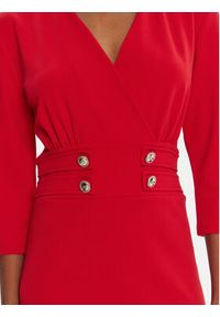 Rinascimento Sukienka koktajlowa CFC0126151003 Czerwony Slim Fit. Kolor: czerwony. Materiał: syntetyk. Styl: wizytowy #4