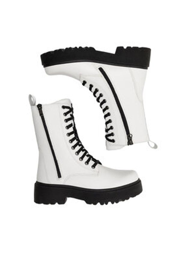 Lasocki Trzewiki WB-ALESSIA-11 Biały. Kolor: biały. Materiał: skóra