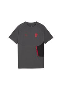 Puma - Młodzieżowa koszulka AC Milan PUMATECH z kieszenią PUMA. Kolor: czerwony, szary, wielokolorowy. Sport: piłka nożna