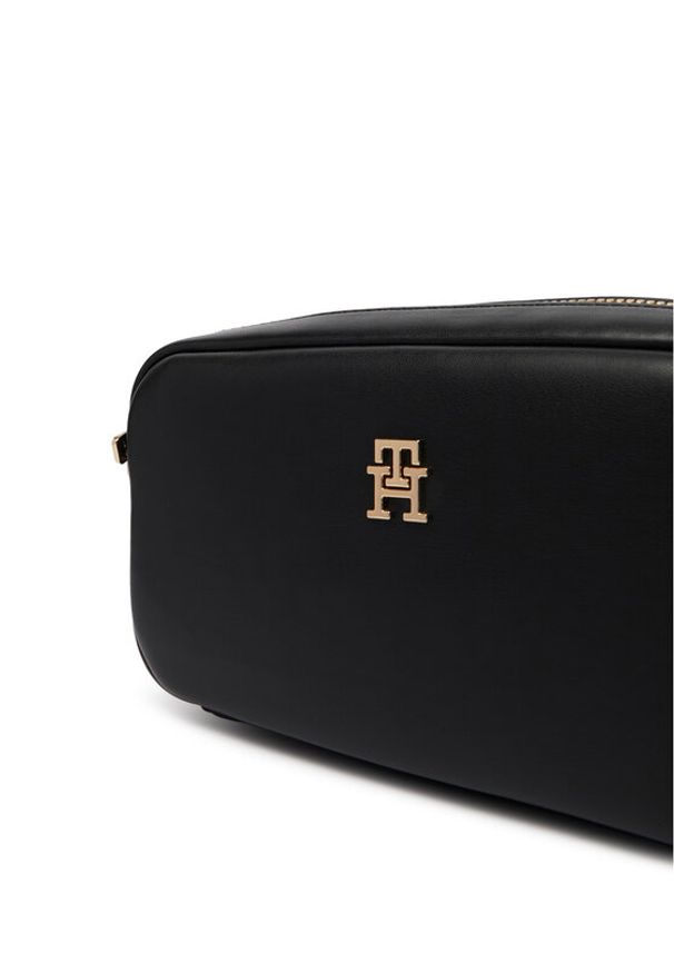 TOMMY HILFIGER - Tommy Hilfiger Torebka Th Essential Camera Bag AW0AW18370 Czarny. Kolor: czarny. Materiał: skórzane