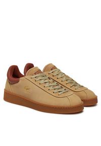 Lacoste Sneakersy Baseshot Premium 748SMA0007 Brązowy. Kolor: brązowy. Materiał: nubuk, skóra #3