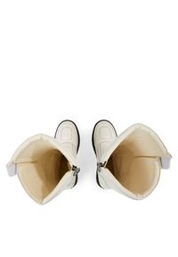 Tommy Jeans Kozaki Tjw Long Shaft Biker Boot EN0EN02376 Biały. Kolor: biały. Materiał: skóra #4