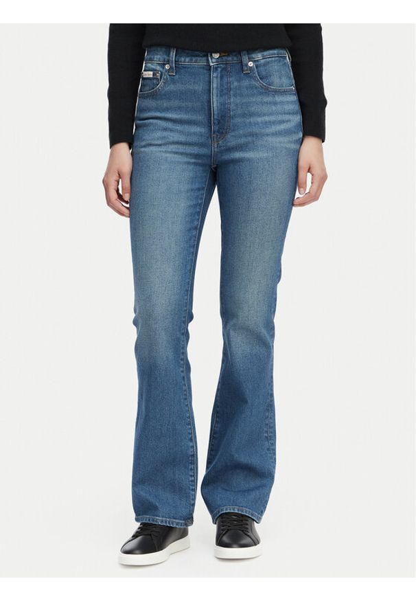 Calvin Klein Jeans Jeansy LV047F666G Granatowy Bootcut Fit. Kolor: niebieski