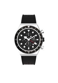 Timex Zegarek Q Timex Three Time Zone Chronograph TW2V70000 Czarny. Kolor: czarny