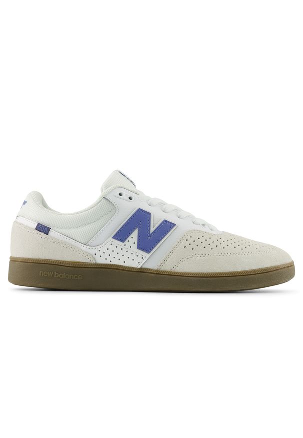 Buty męskie New Balance Numeric UN508WBG – beżowe. Kolor: beżowy. Materiał: materiał, zamsz, syntetyk, dresówka, skóra. Szerokość cholewki: normalna. Wzór: nadruk. Sport: skateboard