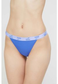 Puma figi kąpielowe kolor niebieski. Kolor: niebieski. Materiał: skóra, materiał, włókno #1