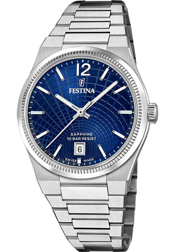 Zegarek damski Festina F20052-7 srebrny. Kolor: srebrny