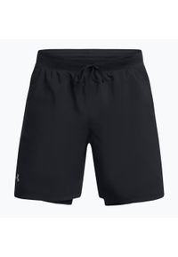 Spodenki do biegania męskie Under Armour Launch 7" 2IN1. Kolor: czarny. Sport: bieganie #1