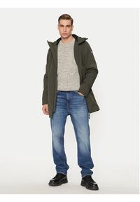 Schott NYC Kurtka przejściowa KALVIN Zielony Regular Fit. Kolor: zielony. Materiał: syntetyk #3