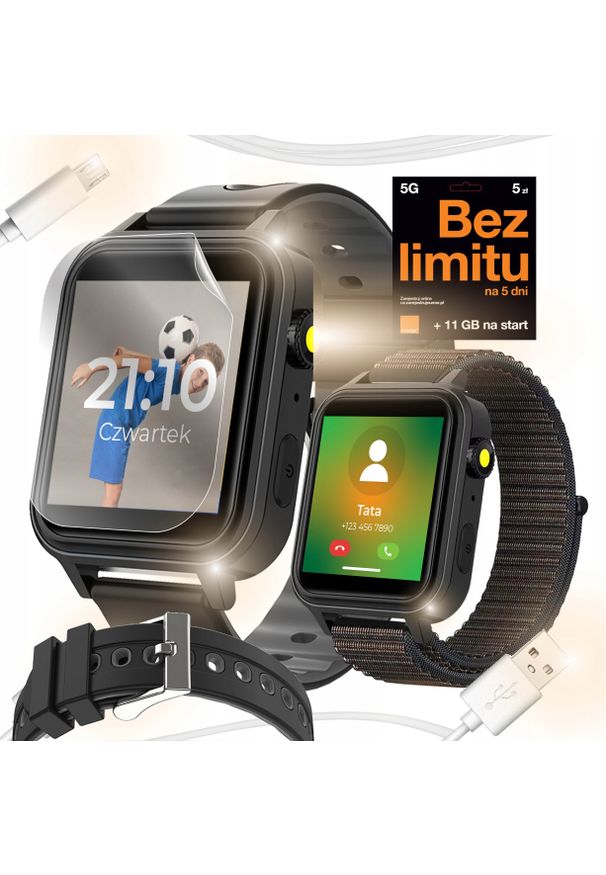 WonderWatch - SMARTWATCH ZEGAREK TELEFON DLA DZIECI ROZMOWY MUZYKA GRY LATARKA KROKOMIERZ. Rodzaj zegarka: smartwatch