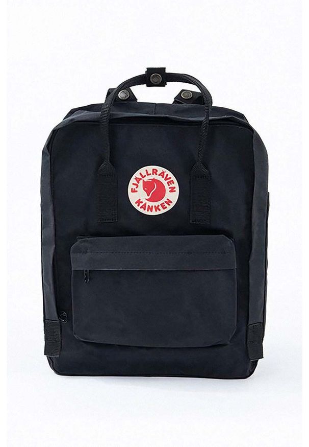 Fjällräven - Fjallraven plecak Kanken kolor czarny duży gładki F23510.550-550. Kolor: czarny. Wzór: gładki