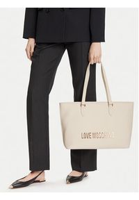 Love Moschino - LOVE MOSCHINO Torebka JC4190PP1NKD0110 Beżowy. Kolor: beżowy. Materiał: skórzane #5