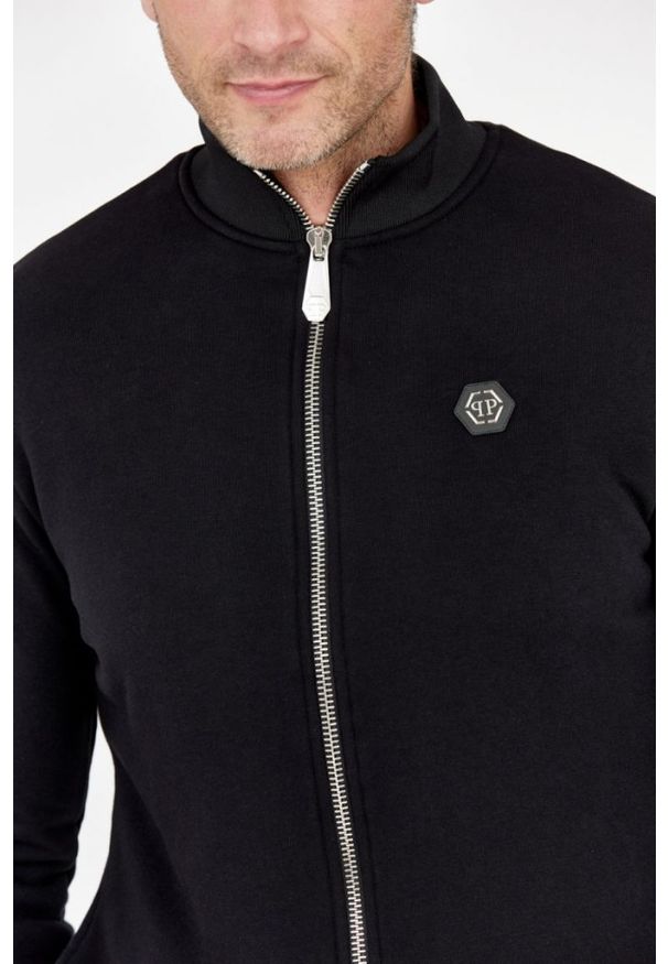 Philipp Plein - PHILIPP PLEIN Czarny dres męski gothic, Rozmiar XXL. Kolor: czarny. Materiał: dresówka. Sport: bieganie