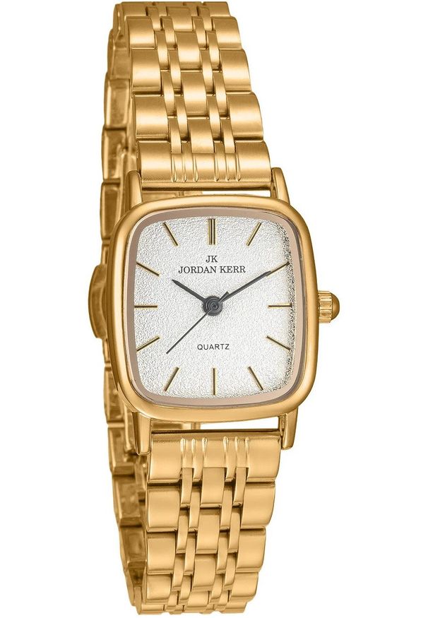 Zegarek Jordan Kerr Zegarek damski Jordan Kerr L1074 złoty z indeksami. Kolor: złoty
