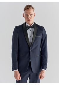 Pako Lorente - PAKO LORENTE – Marynarka smokingowa P000B-3S-002-G-S. Okazja: na ślub cywilny, na wesele. Materiał: wełna #2