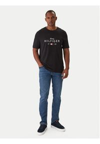 TOMMY HILFIGER - Tommy Hilfiger T-Shirt MW0MW41455 Czarny Regular Fit. Kolor: czarny. Materiał: bawełna #6