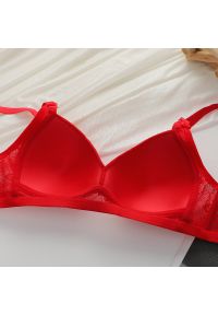 Intica - Biustonosz push-up z fiszbinami dla idealnego kształtu i wsparcia Ainslie. Kolor: czerwony. Materiał: materiał. Rodzaj stanika: biustonosz z fiszbinami, push-up #8