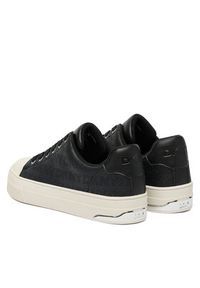 DKNY Trampki York Perf Lace UP K4533691 Czarny. Kolor: czarny. Materiał: skóra