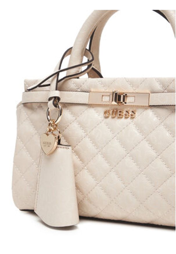 Guess Torebka Idra HWGG81 57050 Beżowy. Kolor: beżowy. Materiał: skórzane