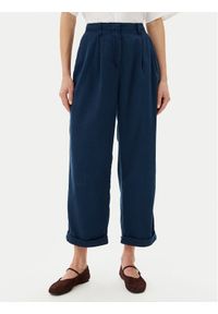 TOMMY HILFIGER - Tommy Hilfiger Spodnie materiałowe WW0WW45589 Granatowy Relaxed Fit. Kolor: niebieski. Materiał: lyocell