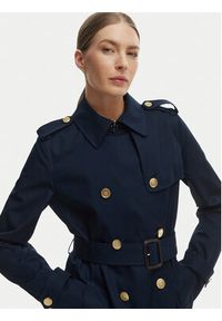 TOMMY HILFIGER - Tommy Hilfiger Trencz WW0WW48873 Granatowy Slim Fit. Kolor: niebieski. Materiał: bawełna #5