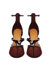 Badura Szpilki EO-AMIRA-LT519-1 Bordowy. Kolor: czerwony. Materiał: skóra, lakier. Obcas: na szpilce #5