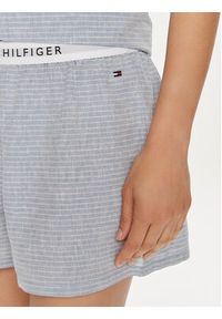 TOMMY HILFIGER - Tommy Hilfiger Piżama Ithaca Stripe UW0UW04519 Niebieski Regular Fit. Kolor: niebieski. Materiał: bawełna #2