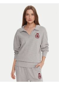 TOMMY HILFIGER - Tommy Hilfiger Bluza UW0UW06078 Szary Regular Fit. Kolor: szary. Materiał: bawełna