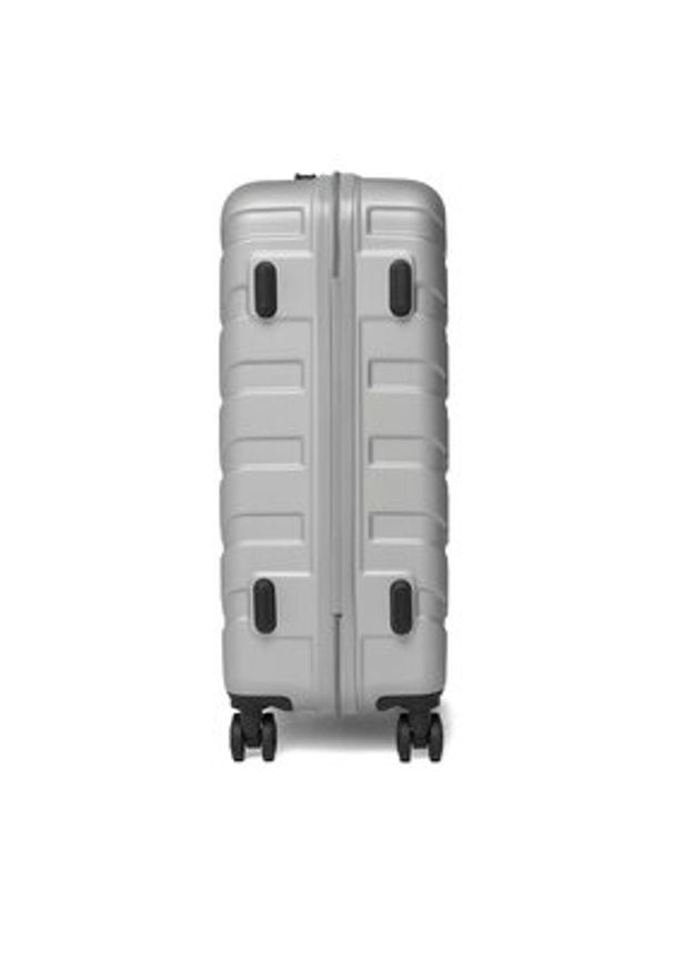 Gino Rossi - GINO ROSSI Walizka średnia CEO-GIN-M-003-05-SILVER Srebrny. Kolor: srebrny