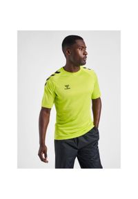 Koszulka Hummel hmlcore xk core poly. Kolor: zielony, wielokolorowy, żółty. Sport: fitness, piłka nożna