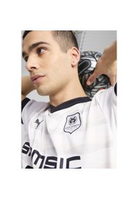 Puma - Męska koszulka wyjazdowa Stade Rennais F.C. PUMA White Black. Kolor: biały, wielokolorowy, czarny