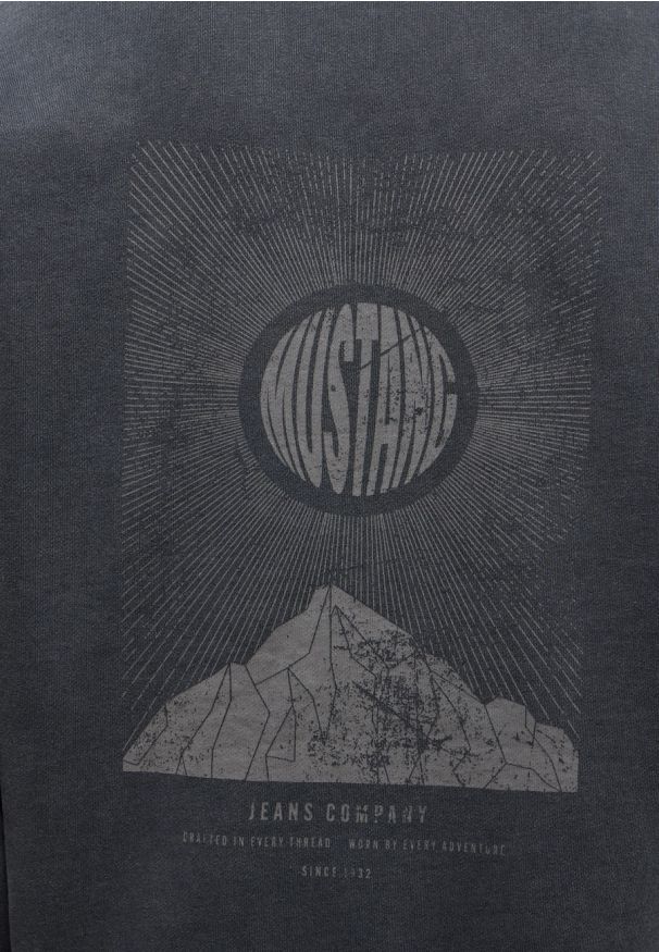 Męska Bluza Nierozpinana Mustang Style Eden Pirate Black 1015925 4088