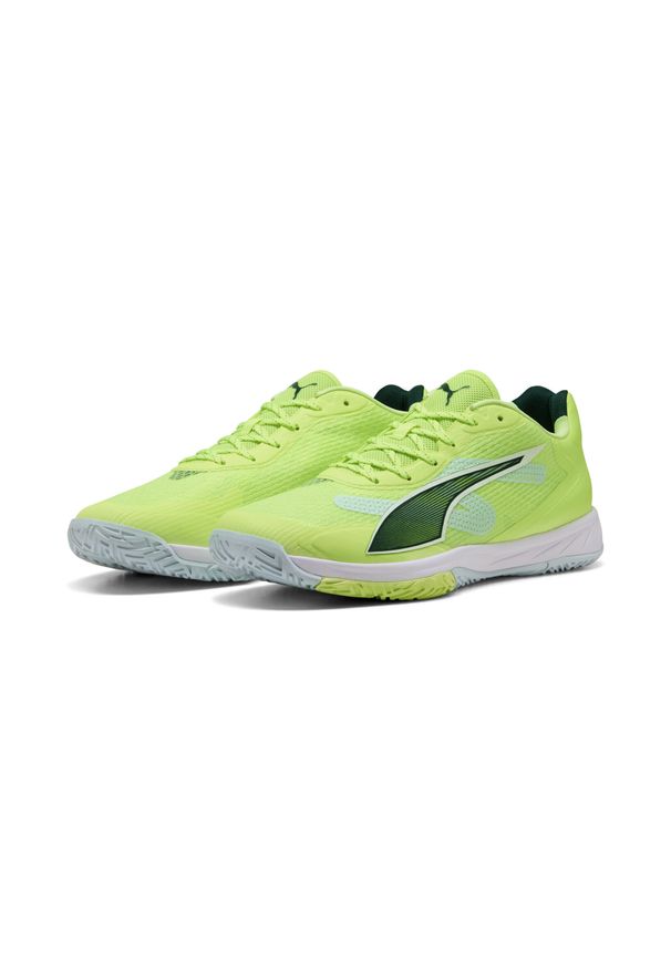 Puma - Buty do piłki ręcznej unisex Accelerate Turbo 4 PUMA. Kolor: biały, żółty, wielokolorowy, zielony. Sport: piłka ręczna