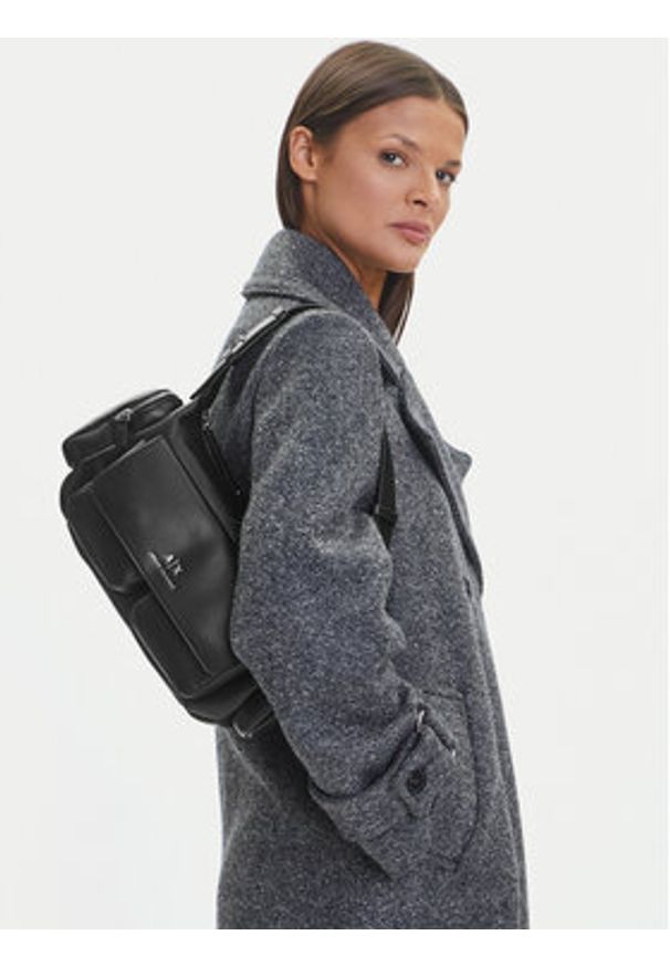 Armani Exchange Torebka XW000404 AF12589 UC001 Czarny. Kolor: czarny. Materiał: skórzane